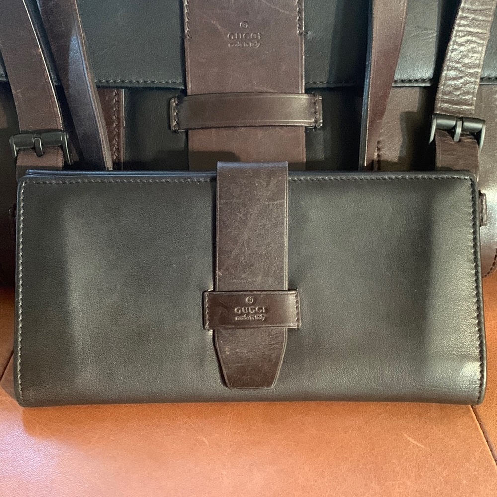 🤎🖤🤎Beautiful Authentic 🦄RARE🦄Vintage Gucci Wallet 🤎🖤🤎